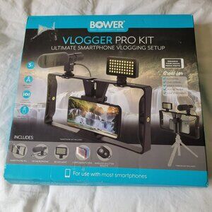 Bower Vlogger pro Kit Smartphone Vlogging Set up mic, light and housing